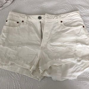 AF festival shorts size 28 (6) high waisted white